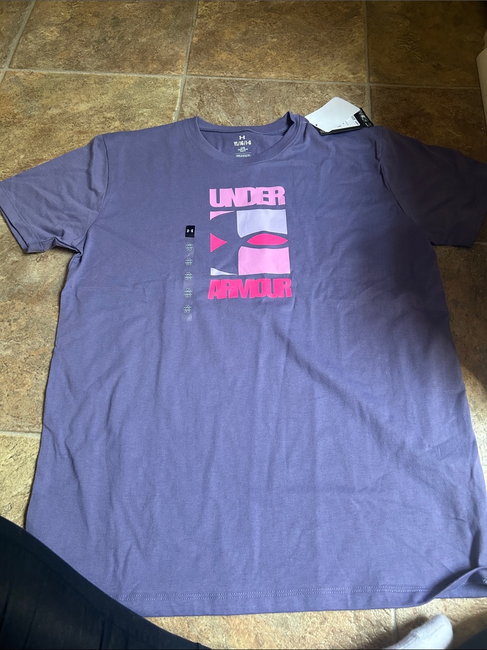 Under Armour Youth Purple Graphic Logo T-Shirt